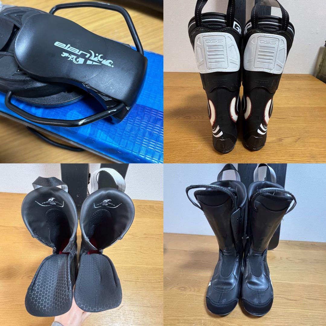 メンズ　ショートスキー　ファンスキーセット　elan 25/25.5cmブーツ付
