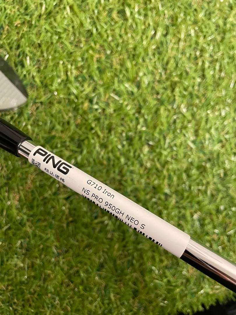 新品　PING G710 W番アイアン 950GH S ライ角　オレンジ　ピン