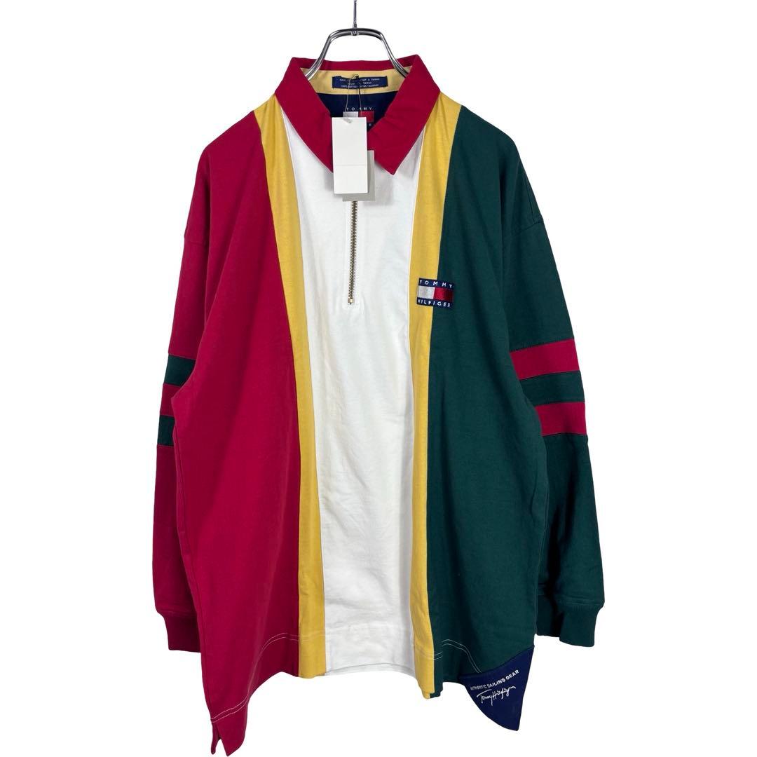 新品　 トミーヒルフィガー　長袖ポロシャツ　ラガーシャツ　XL