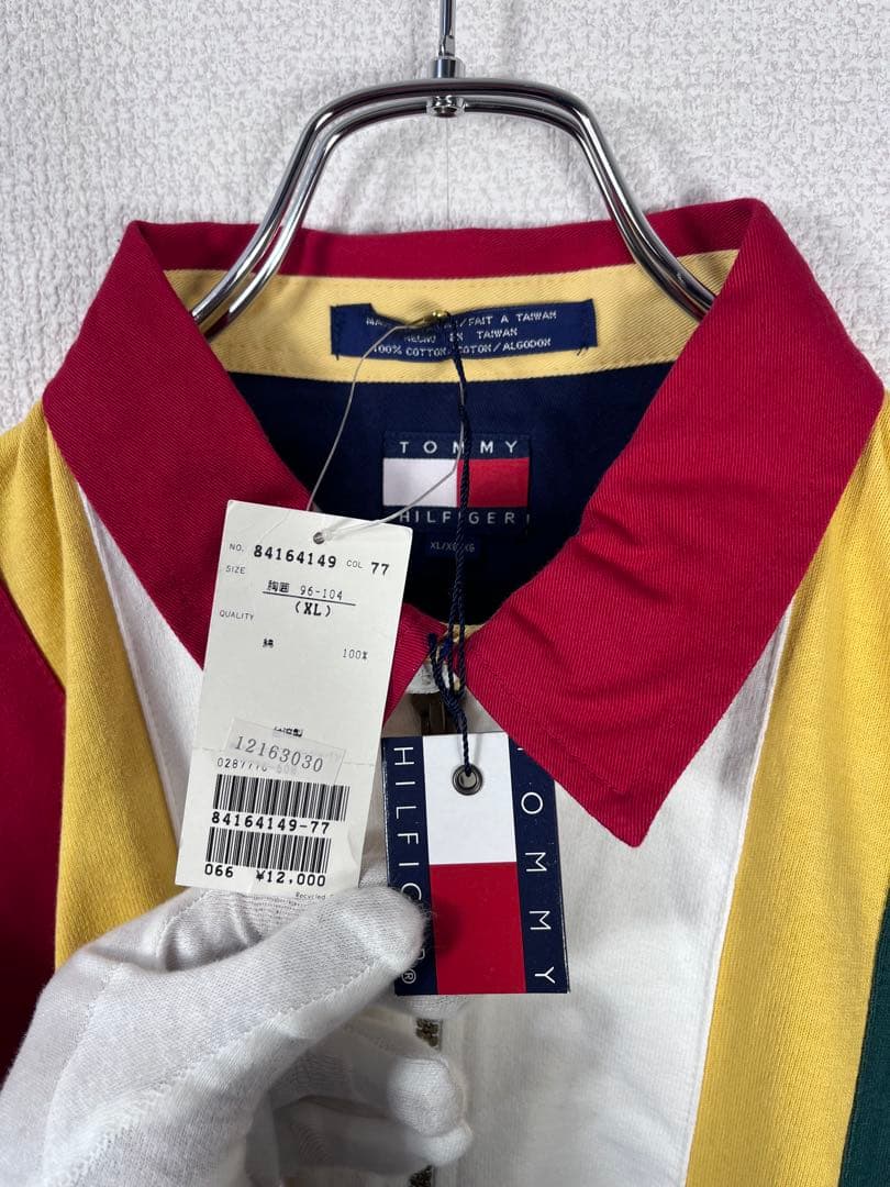 新品　 トミーヒルフィガー　長袖ポロシャツ　ラガーシャツ　XL