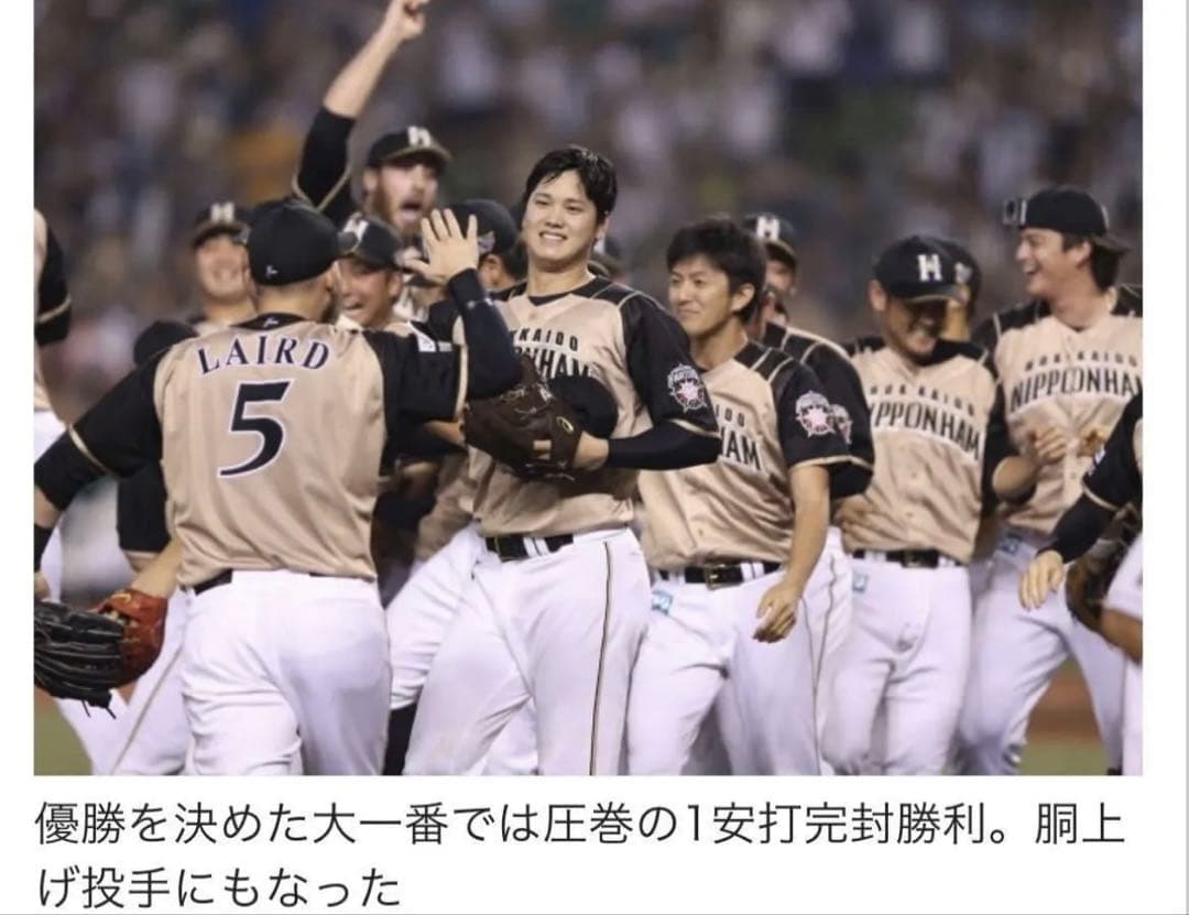 北海道日本ハムファイターズ　大谷翔平選手ユニフォーム　ビジターモデル　WBC