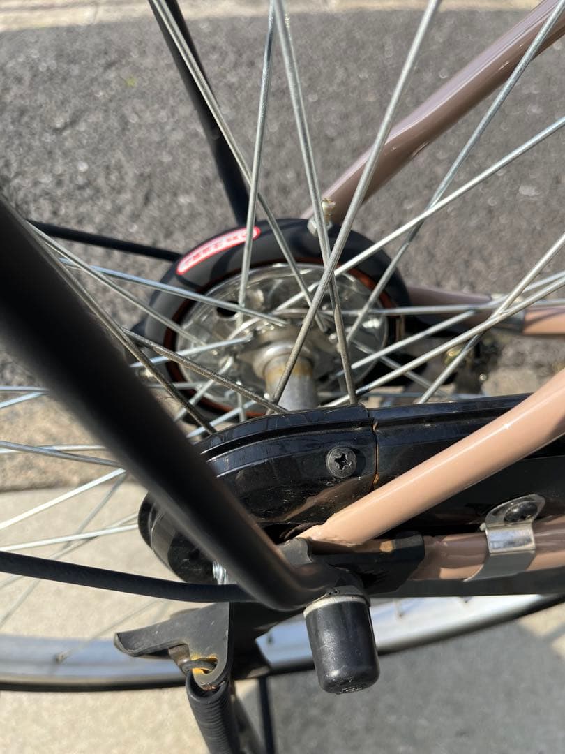 【神奈川県　川崎区　引き取り】ママチャリ 26インチ自転車 カゴ/鍵/ライト付