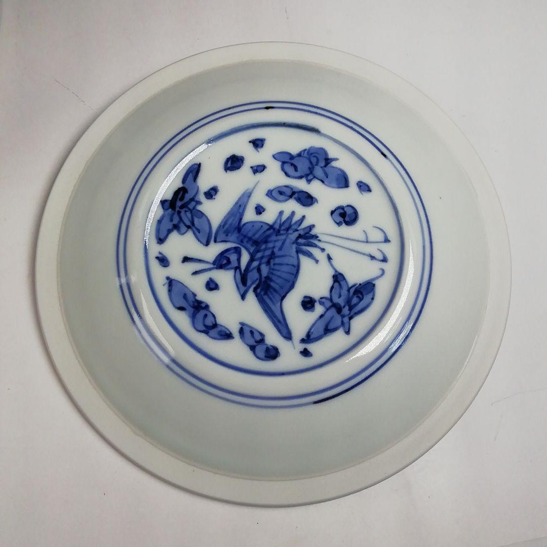 Ｗ３０７　水指　『染付　山水図』『高野昭阿弥 造』　共箱　茶道具