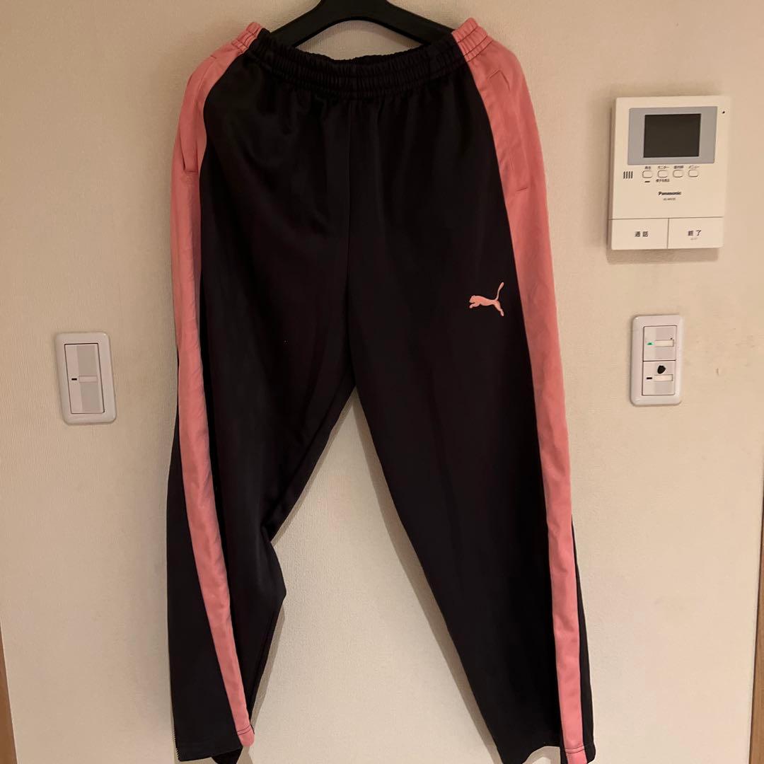 PUMA トラックジャケット セットアップ　グレー/ピンク　S〜M 訳あり