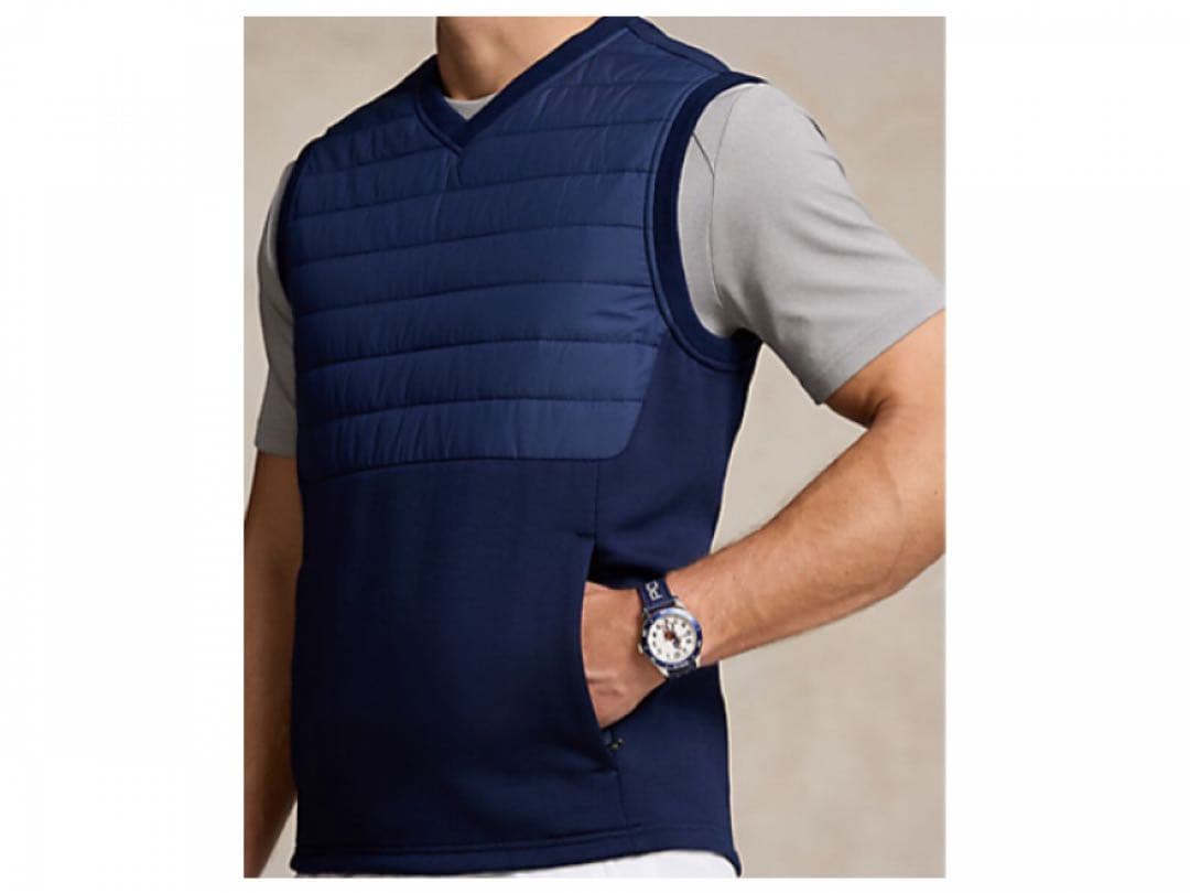 新品未使用 RLX HAVY NECK WOOL VEST メンズ ベストM