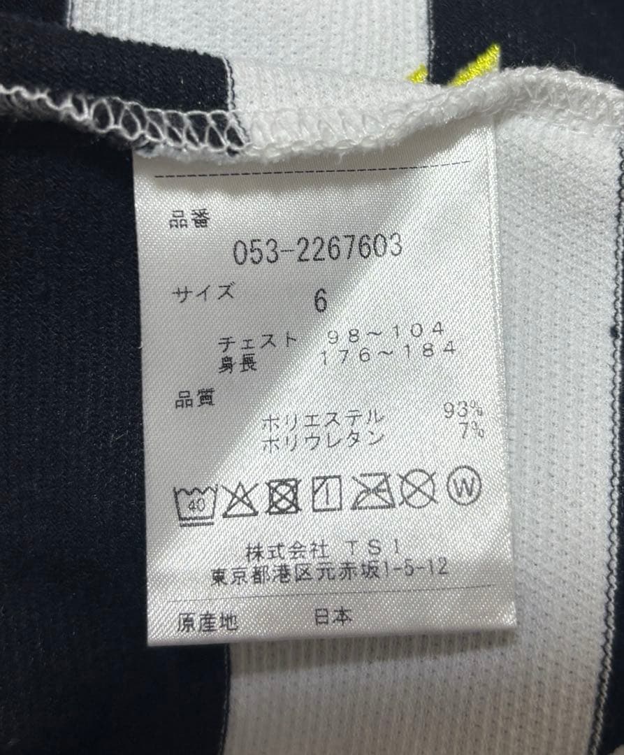 人気　PEARLY GATES パーリーゲイツ モックネック半袖Tシャツボーダー