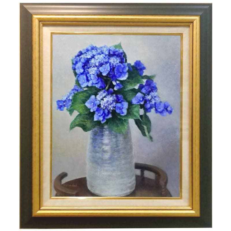 ★近藤 博史 ★「紫陽花 」油絵Ｆ6号 新品額！