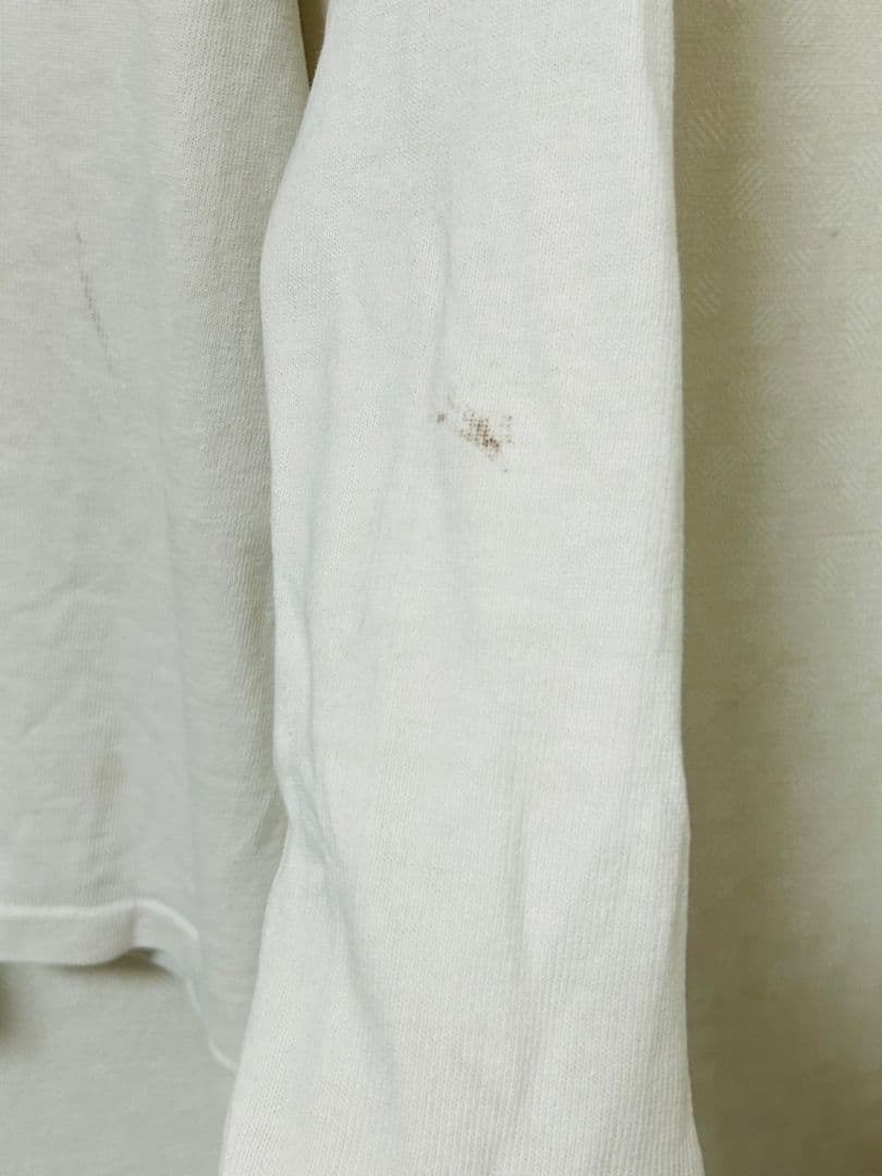 60s 染み込みフットボールシャツ ヴィンテージ エルボーパッチ