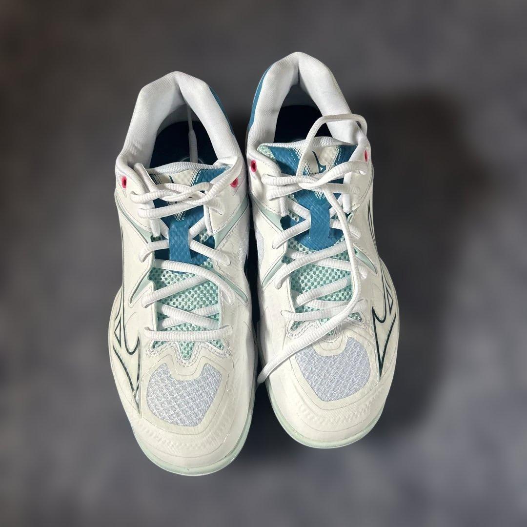 Mizuno バドミントンシューズ ホワイト/ブルー