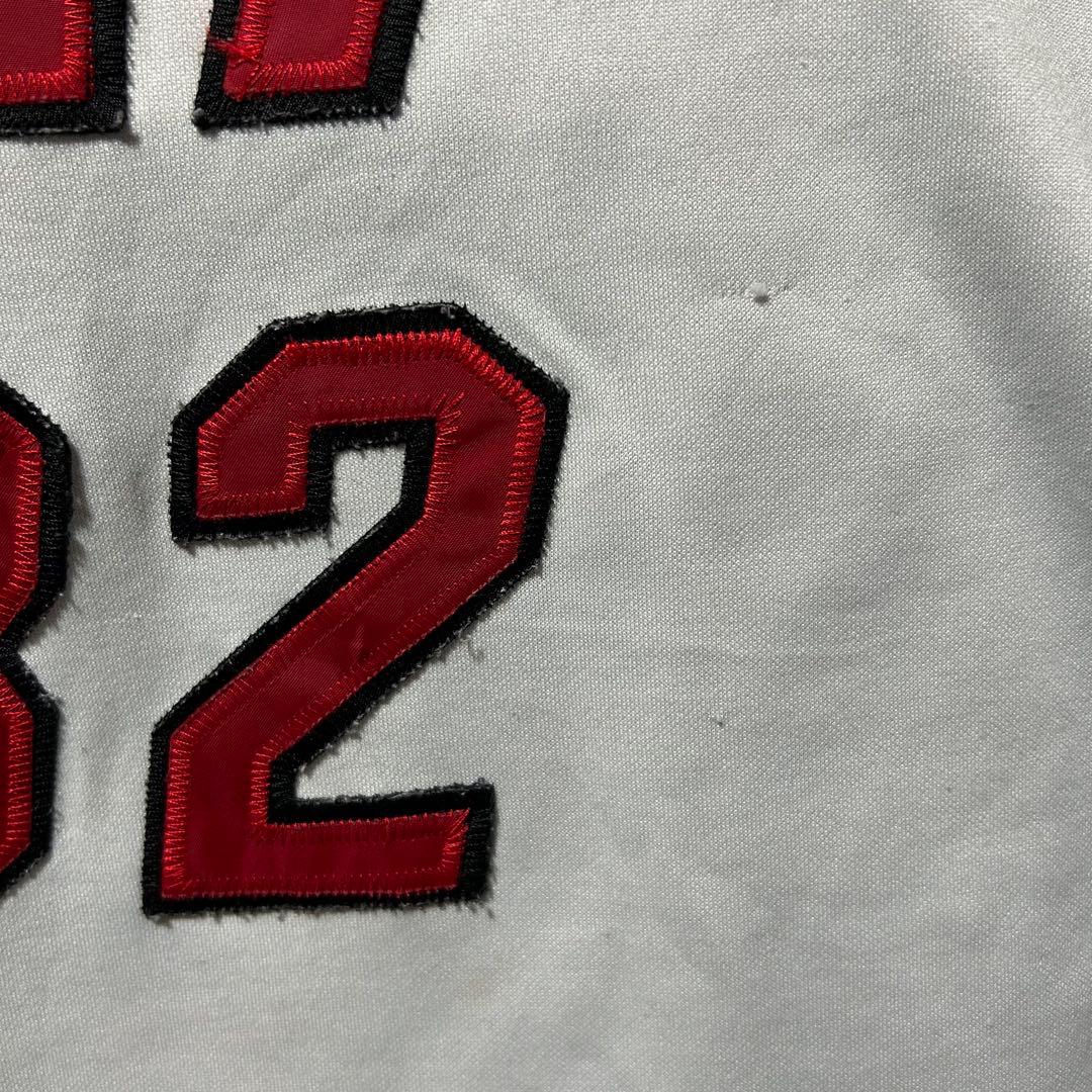 NBAヒートゲームシャツ肉厚M103シャック両面刺繍ワッペン4XLアメリカ古着