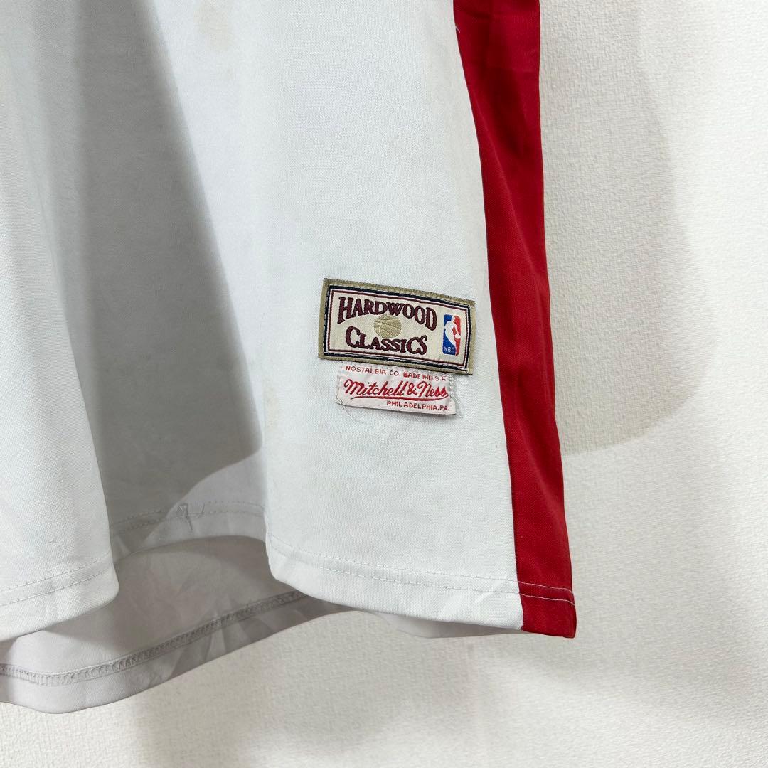 NBAヒートゲームシャツ肉厚M103シャック両面刺繍ワッペン4XLアメリカ古着