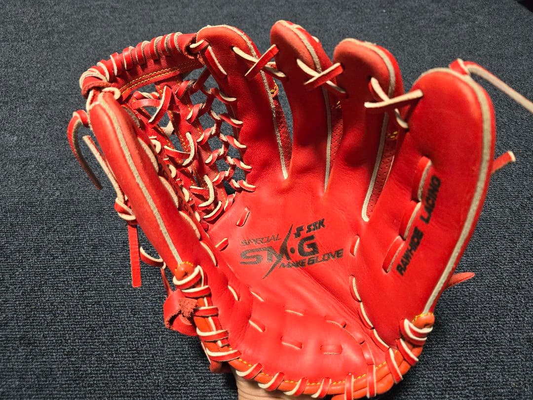 SSK 軟式 野球 グローブ オールラウンド ソフトボール 赤 グラブ