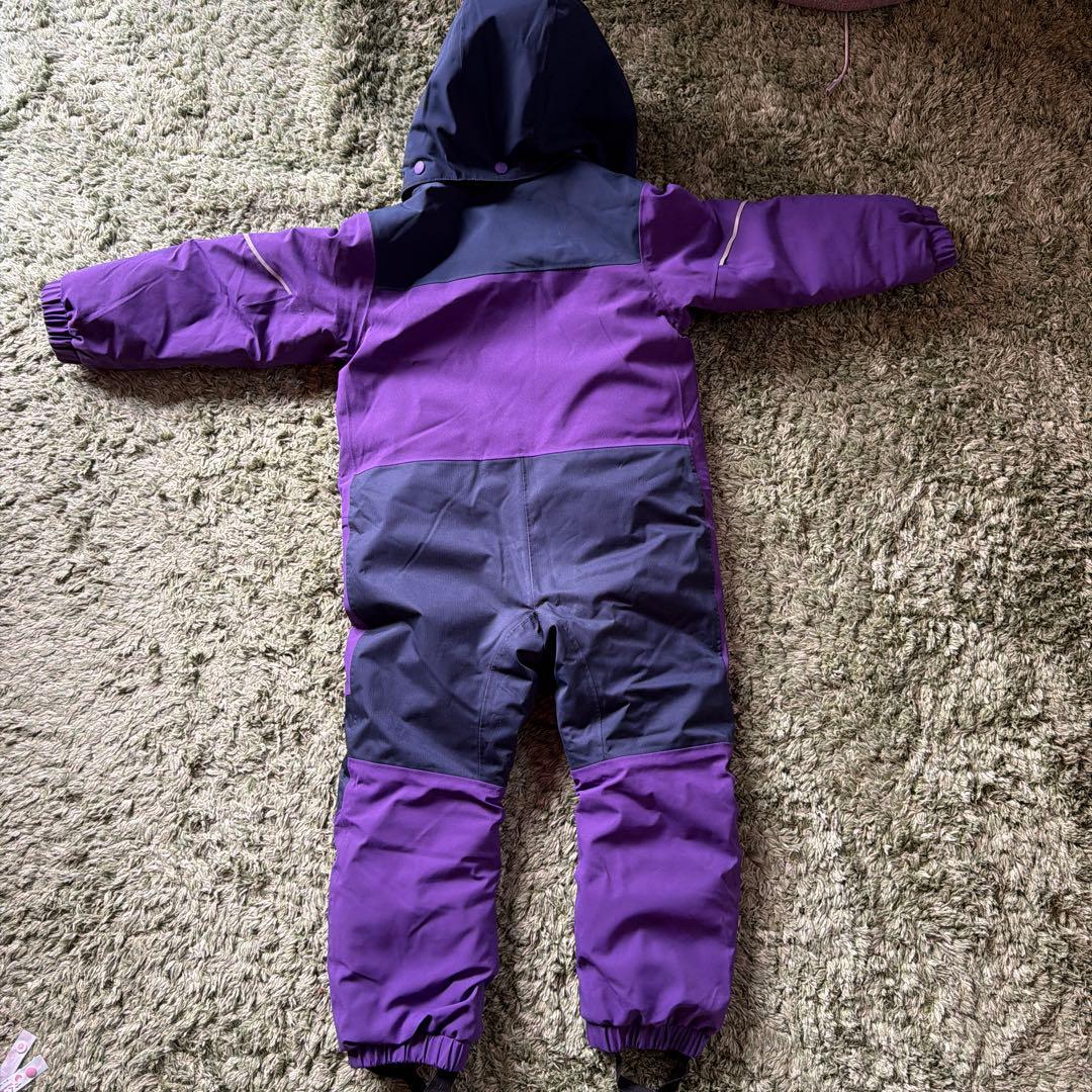 patagonia 子供用スキーウェア 紫色
