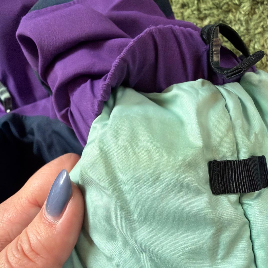 patagonia 子供用スキーウェア 紫色