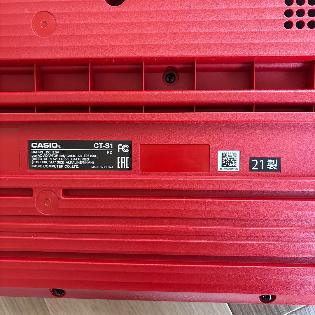 CASIO CT-S1 レッド 電子ピアノ