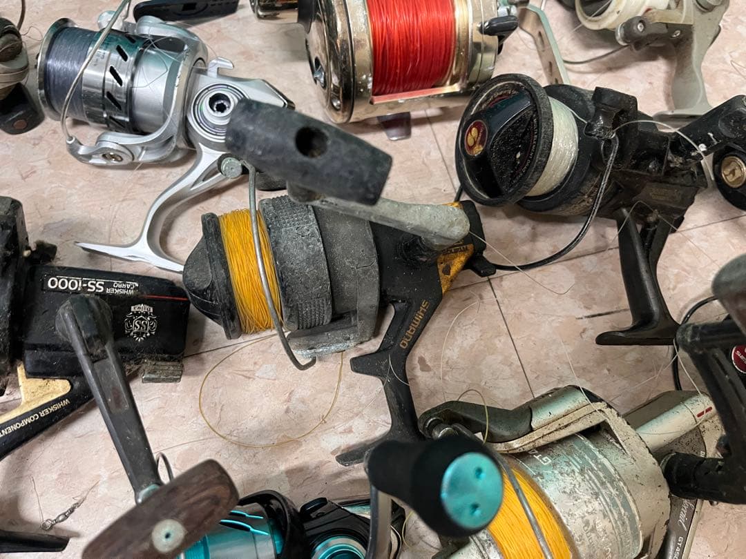 19個ジャンクリール　SHIMANO DAIWA などまとめ売り
