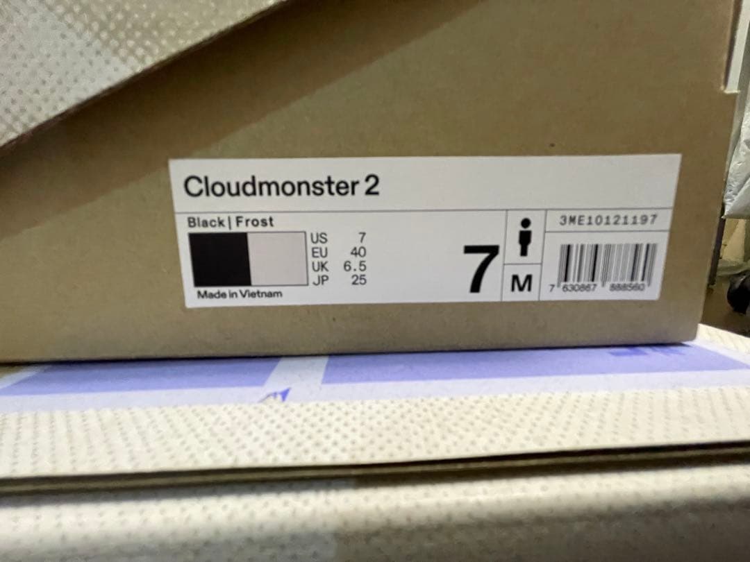On cloudmonster2 25.0cm ブラック