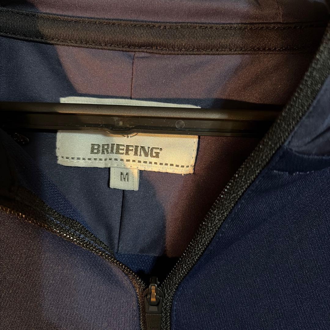 BRIEFING フード付きシャツ M ネイビー