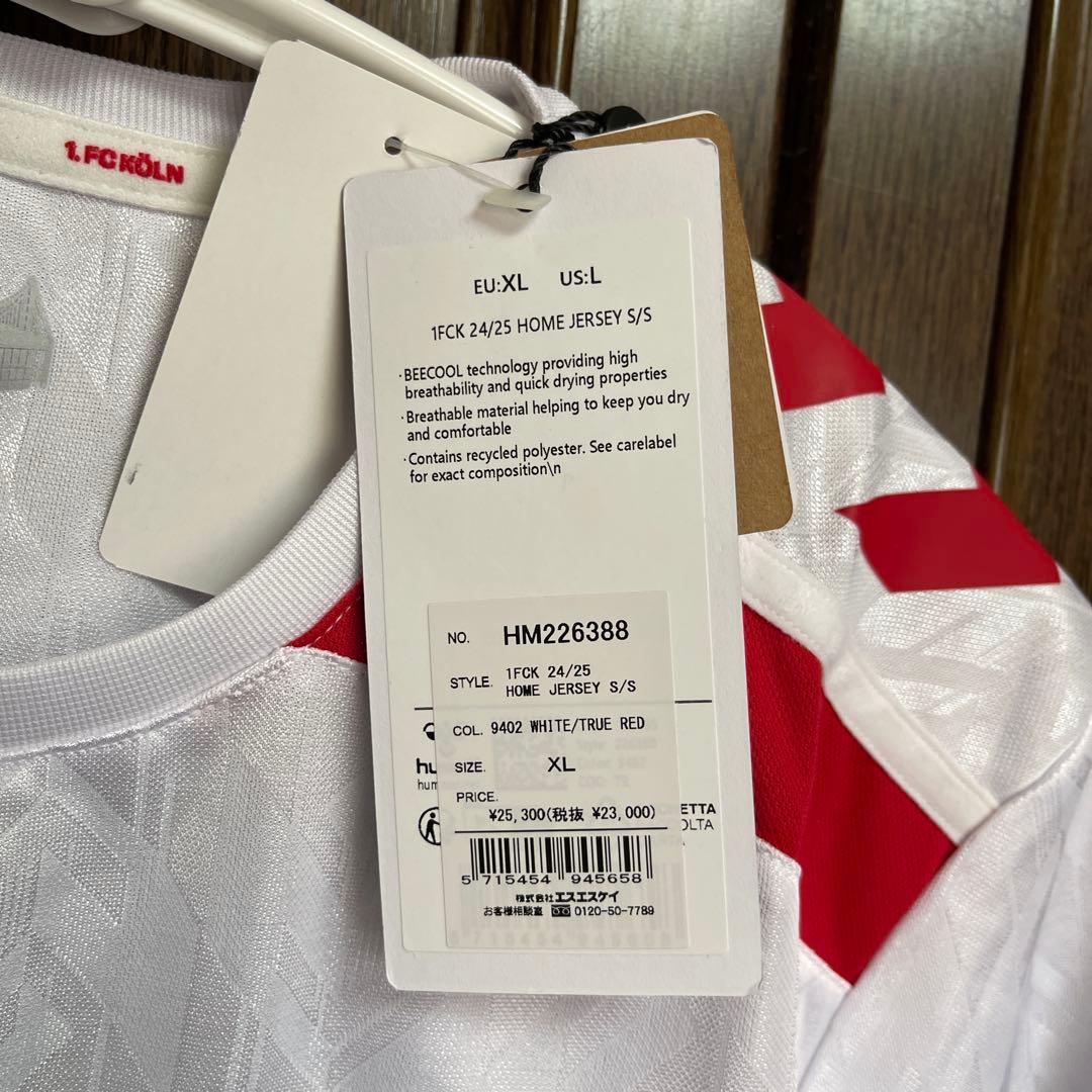 新品タグ付き　1.FC Köln ホームユニフォームhummel Oサイズ