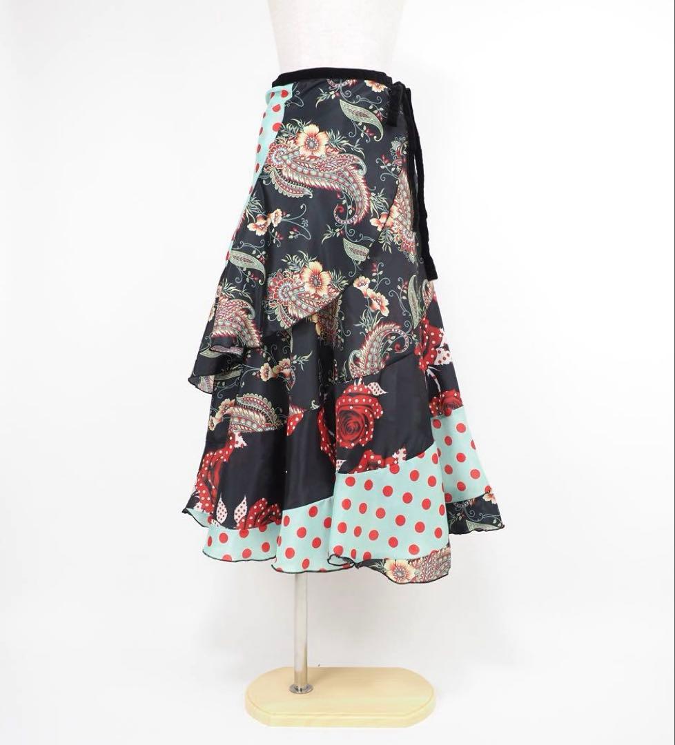 フラメンコ　巻きスカート　新品　ファルダ　フラメンコ衣装　Leirena