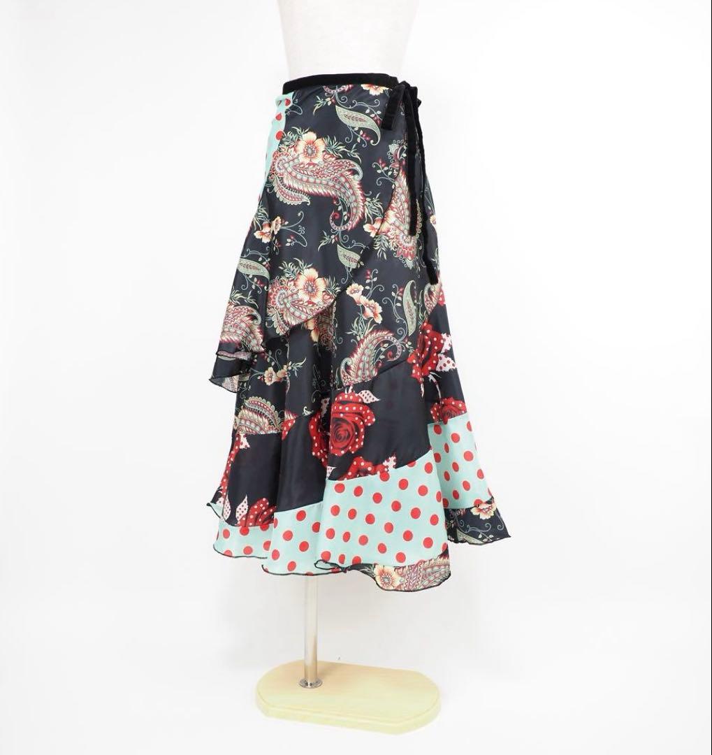 フラメンコ　巻きスカート　新品　ファルダ　フラメンコ衣装　Leirena