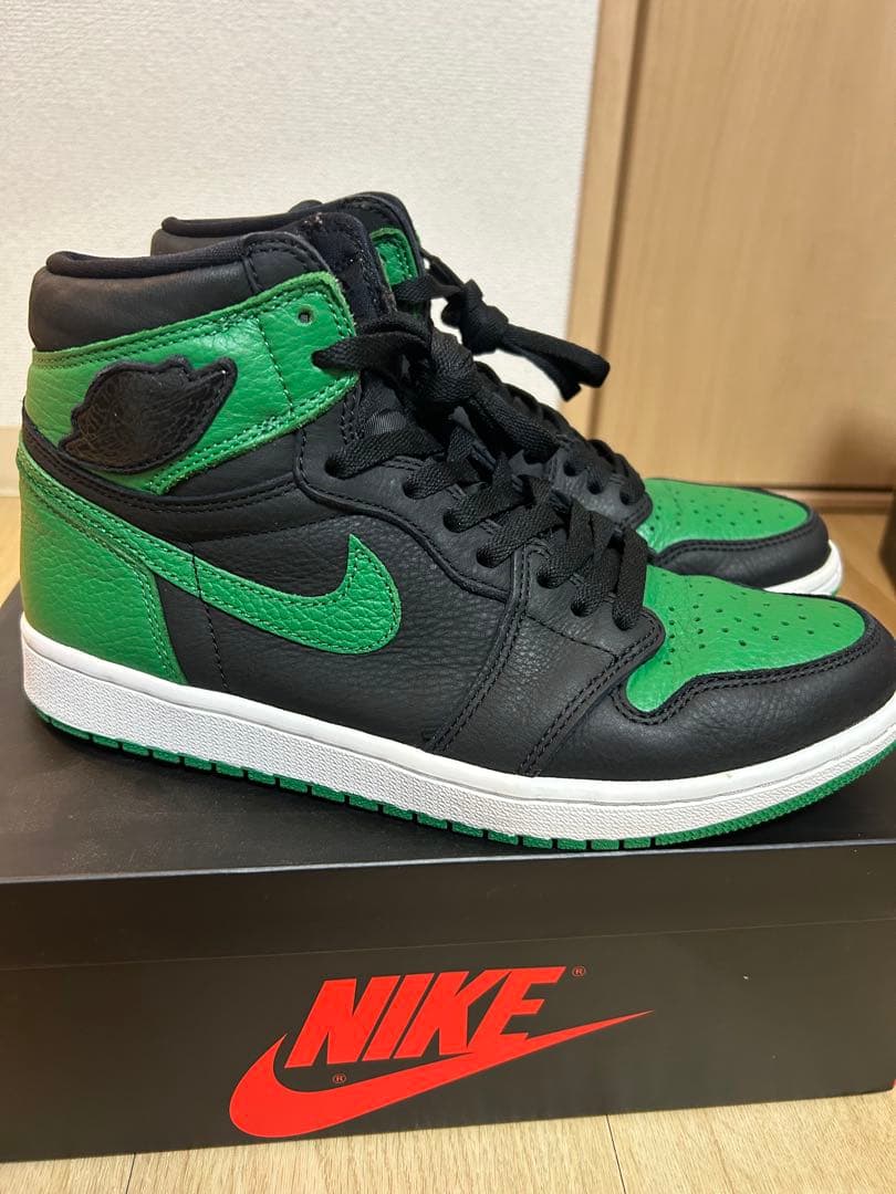 シューズ(男性用) Nike Air Jordan 1 Retro Black/Pine Green