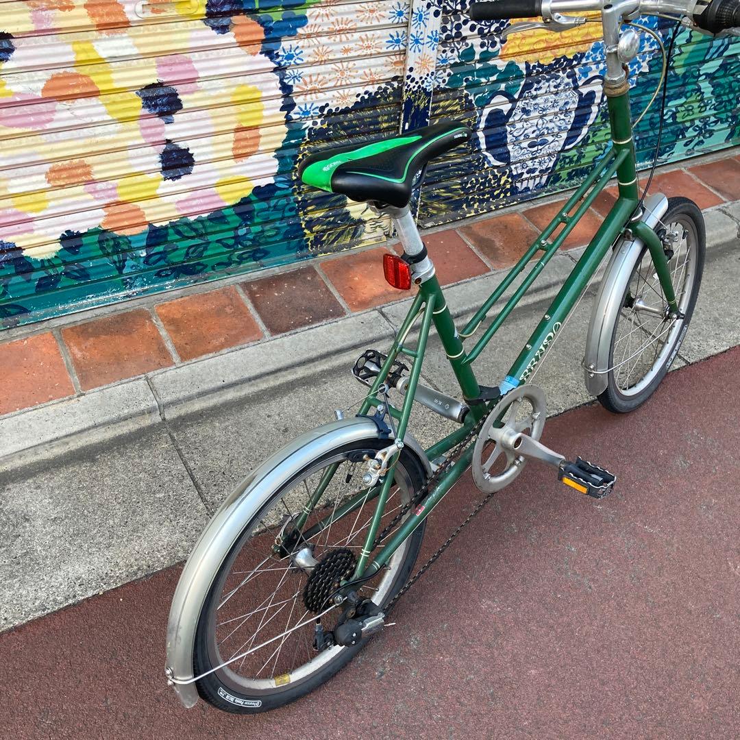 取りに来る方限定　BRUNOミニベロ自転車 20インチ グリーン