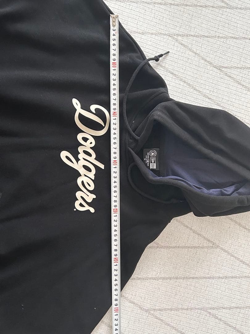 現地LA購入品ドジャースDodgers　裏起毛フーディ　パーカー 黒