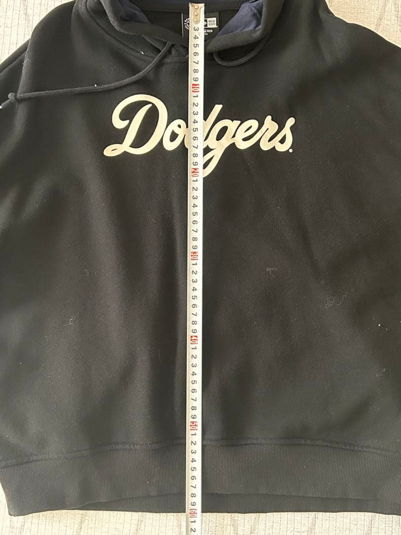 現地LA購入品ドジャースDodgers　裏起毛フーディ　パーカー 黒