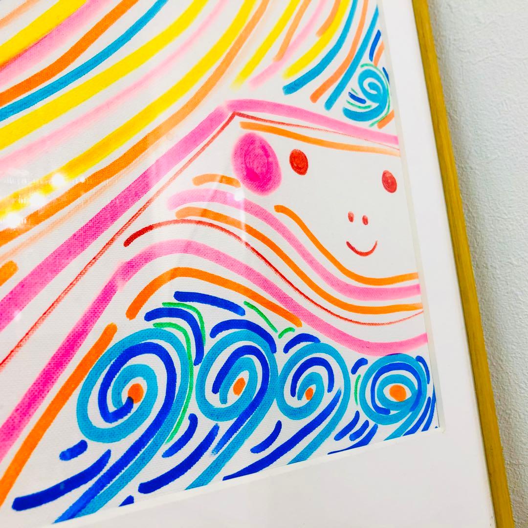 希少！ 今井アレクサンドル （風）絵 キャンバス 現代アート 真作保証 額装