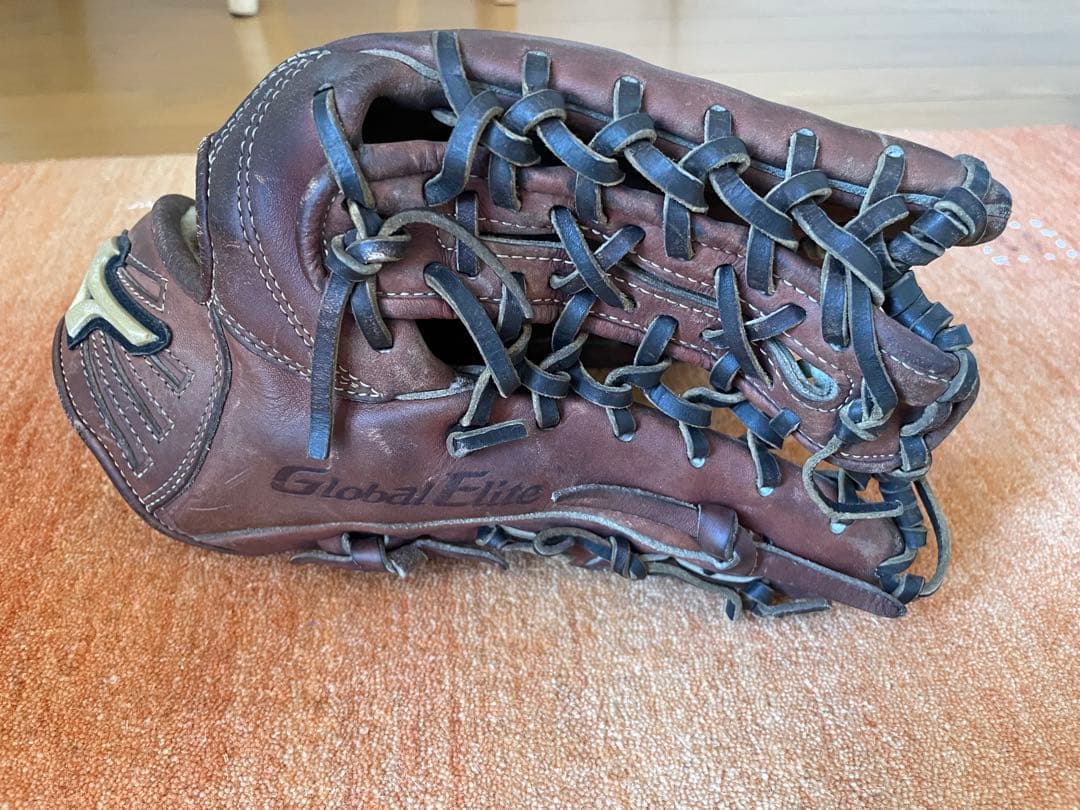 Mizuno Global Elite 硬式グローブ 外野手用　ブラウン　袋付き