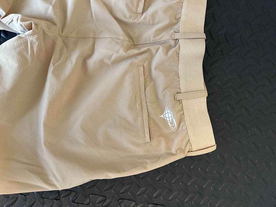 BEAMSGOLF ベージュ パンツ リブ付き裾