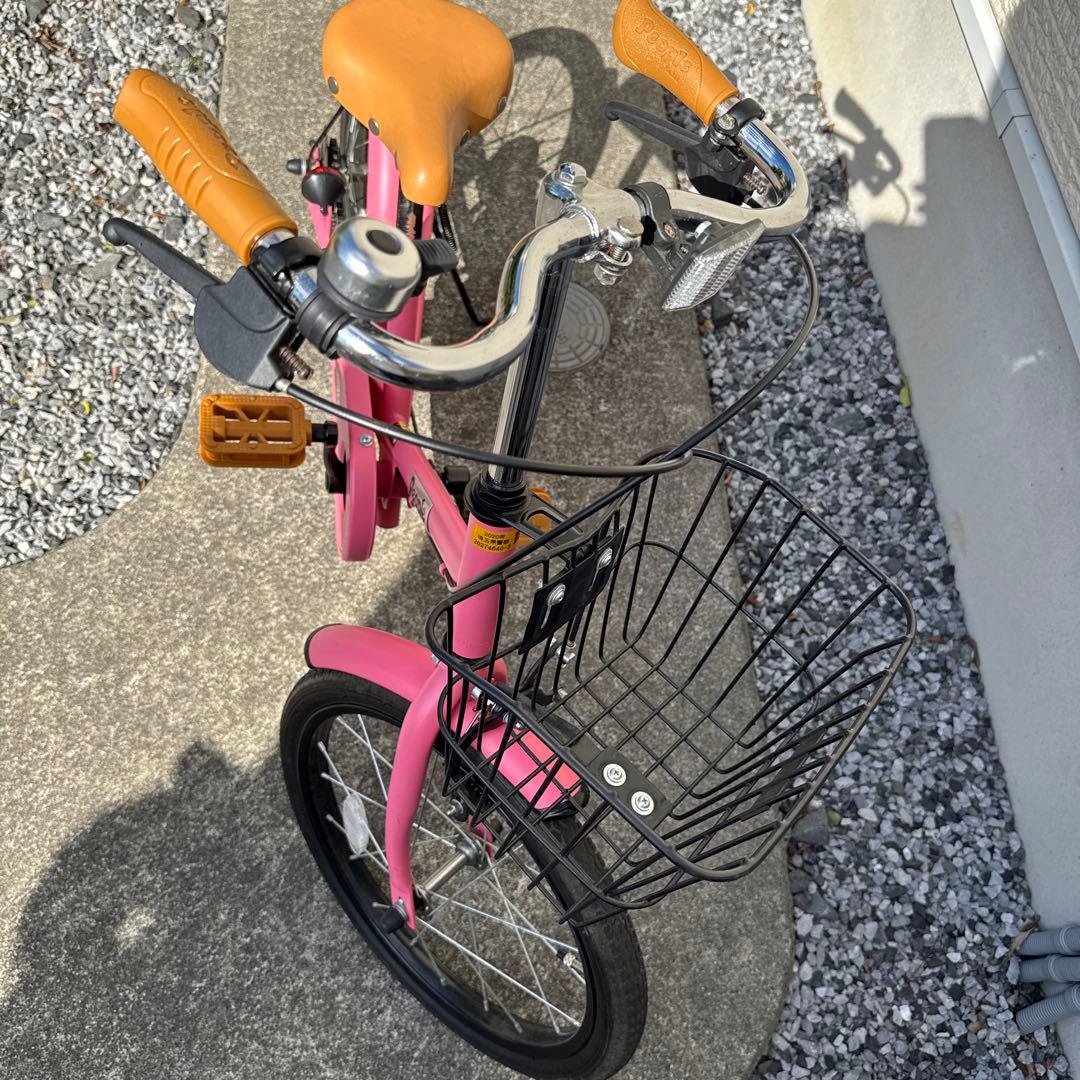 People 子ども用自転車18インチ ピンク　ヘルメット付き トイザらス