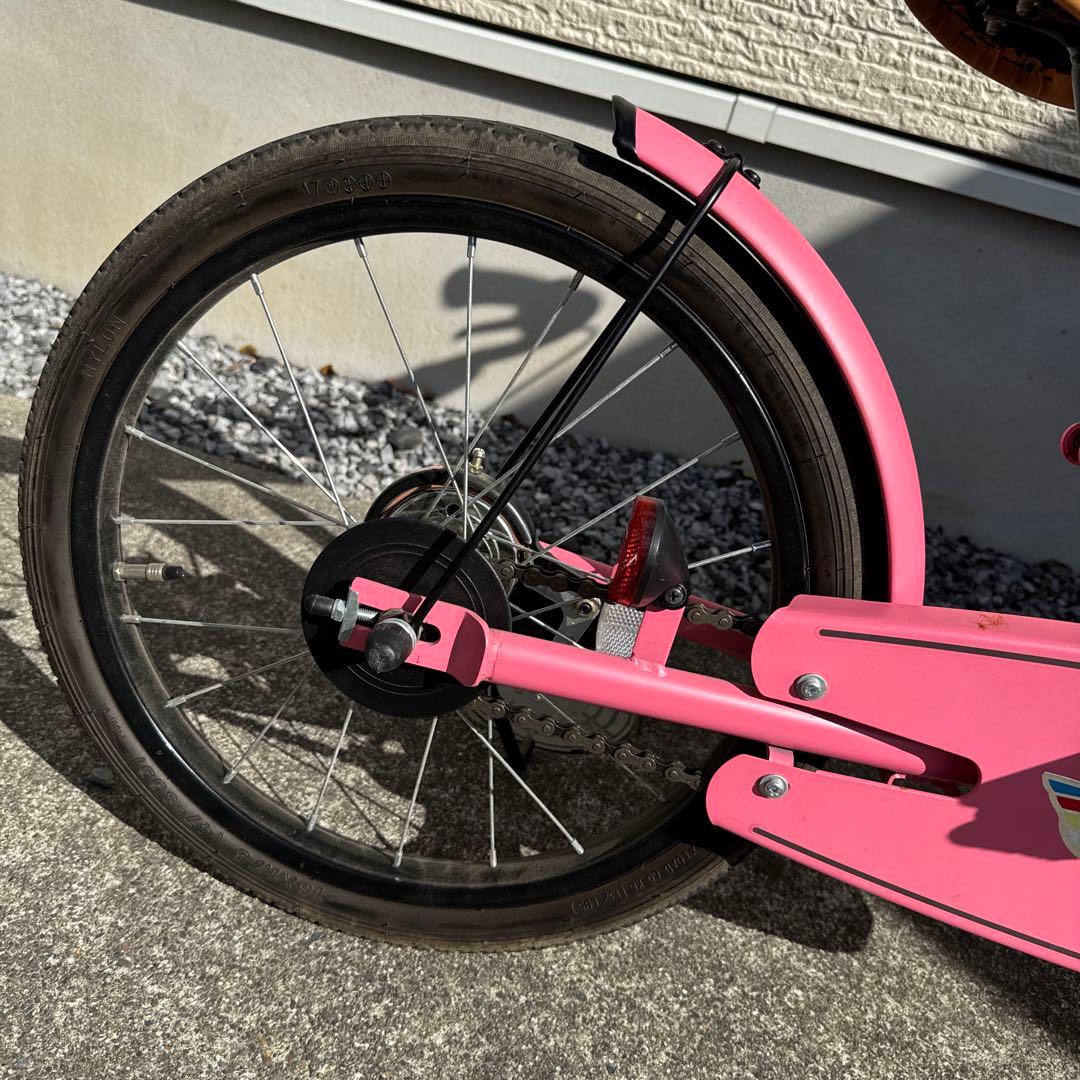People 子ども用自転車18インチ ピンク　ヘルメット付き トイザらス