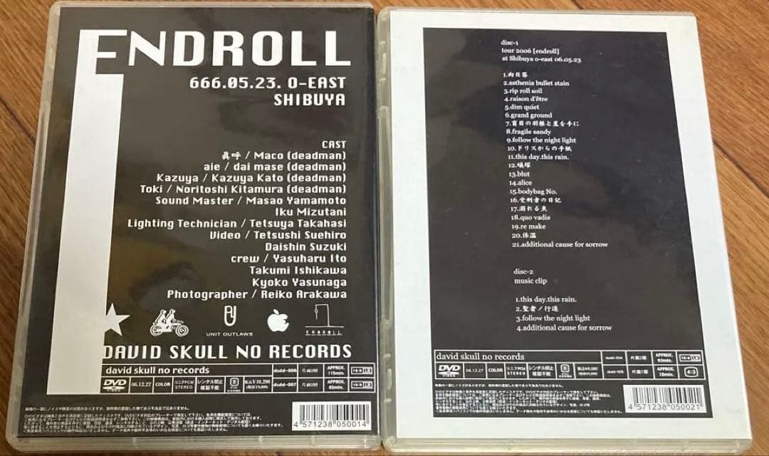 deadman ツアーDVD & ポストカードフライヤー 眞呼 aie
