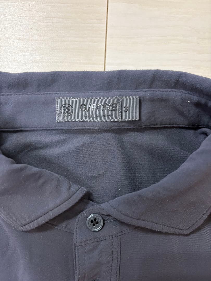 G/FORE メンズ ゴルフウェア 上下セット 長袖ポロシャツ グレー パンツ紺