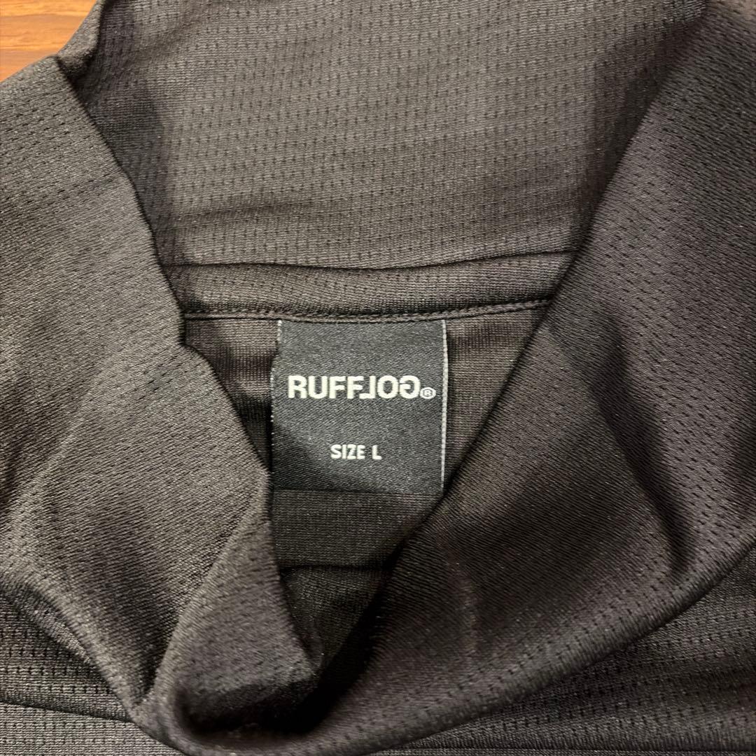 RUFFLOG ラフロッグ　ブラック　モックネック Lサイズ