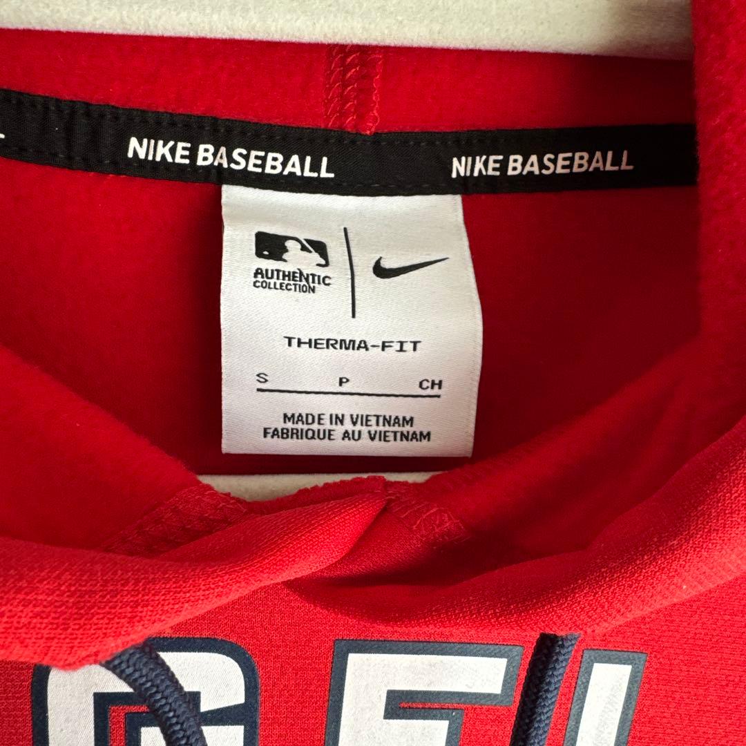 MLB Angels フーディパーカー NIKE Sサイズ レッド