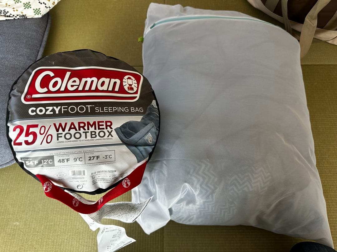 最終値下げ 美品 Coleman 寝袋 4個他セット
