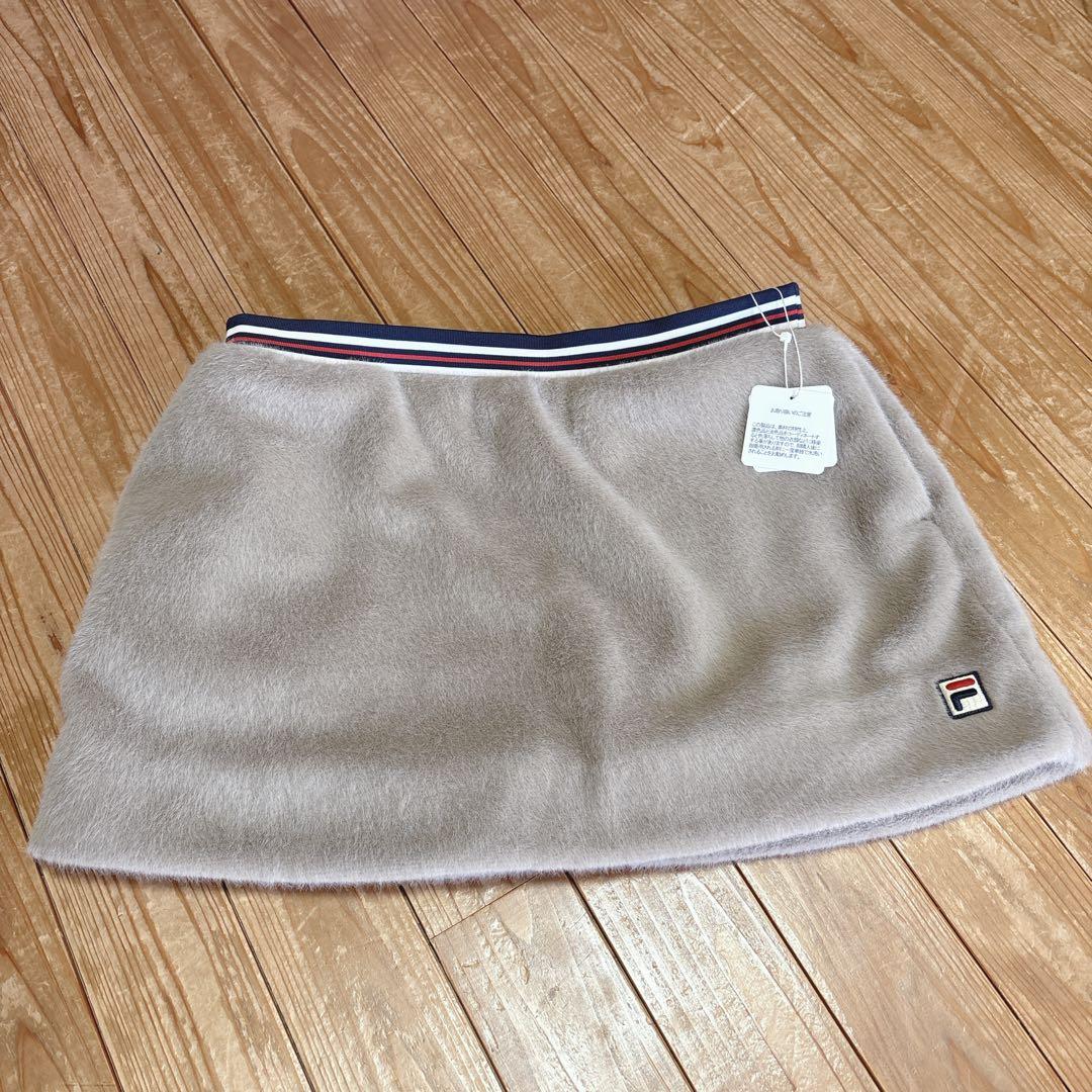 【新品タグ付き】FILA ファースカート XL ベージュ/テニスウェア スコート