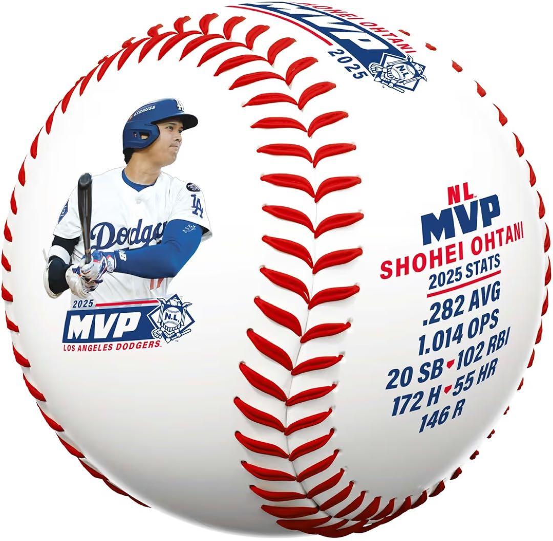 【海外限定】大谷翔平 MVP記念2025 レプリカサインボール