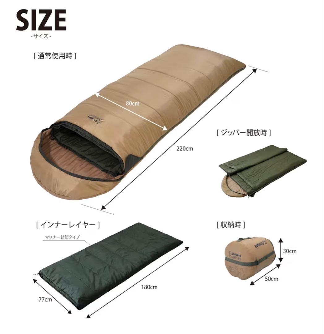 Snugpak ベースキャンプ スリープシステム スクエア ライトジップ