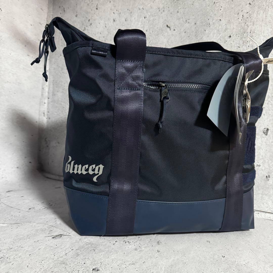 未使用 大きい！40L blueeq ブルイク ネイビートートバッグ