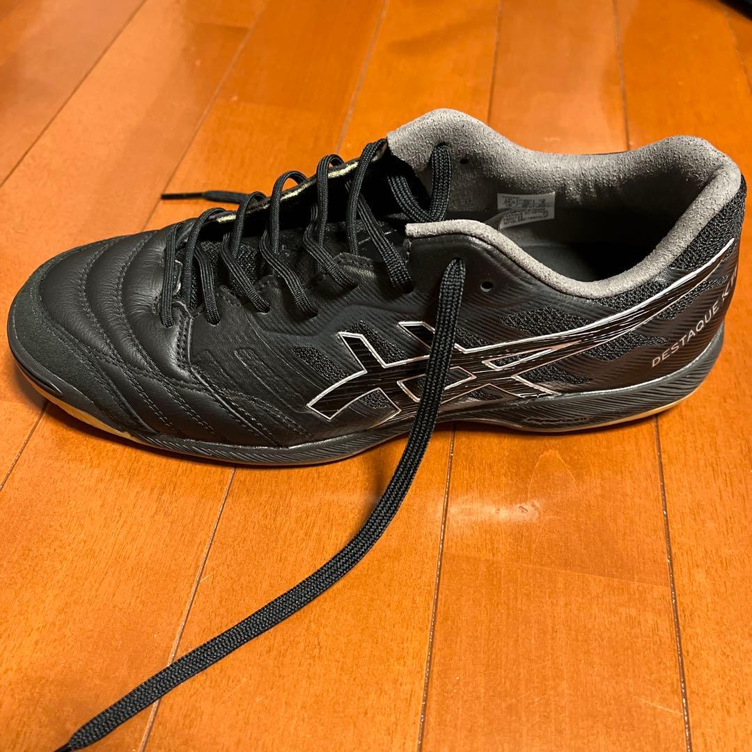 ASICS デスタッキ K FF　フットサルシューズ　ブラック　24.5cm