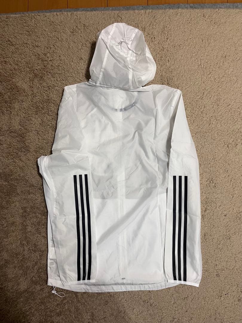 adidas ホワイト ウィンドブレーカー M ブレーカー アウター