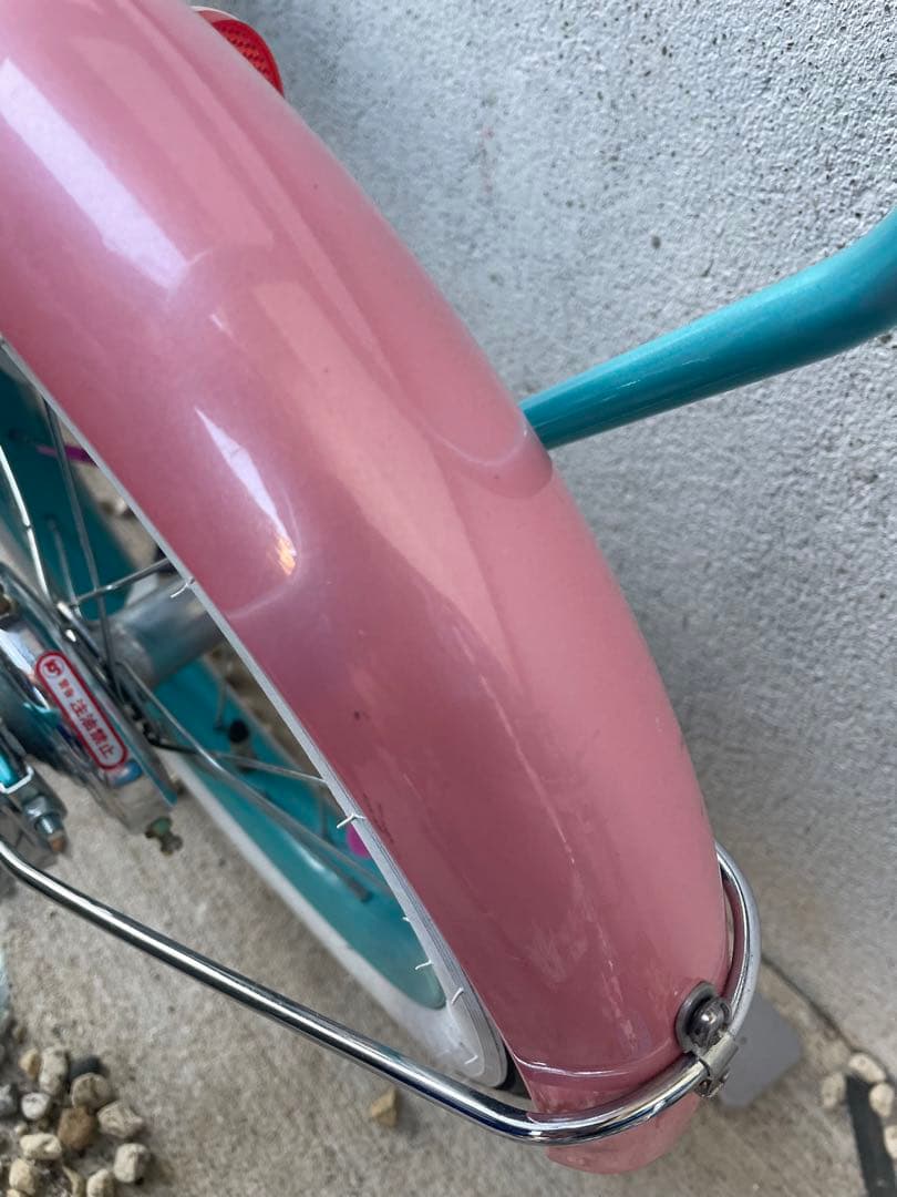 幼児用自転車 水色とピンク Angelデザイン