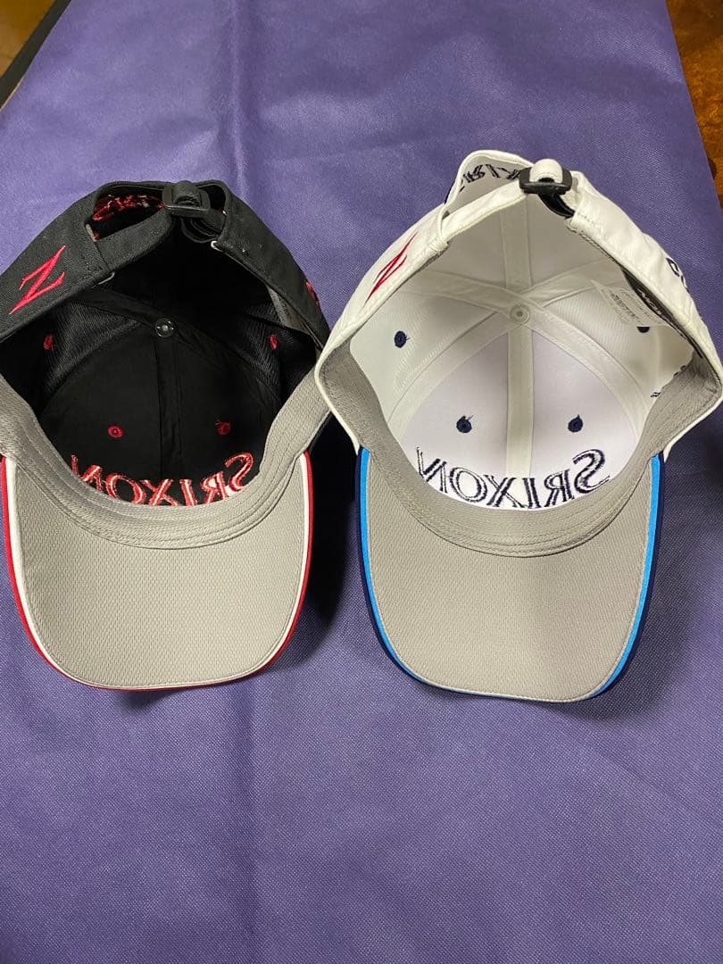 松山英樹モデルのSRIXON、LEXUSキャップ 黒 白 2個セット