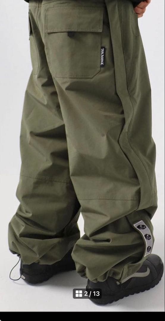 K*O様 DIALRANGE オリーブグリーン ワイドパンツ2XL