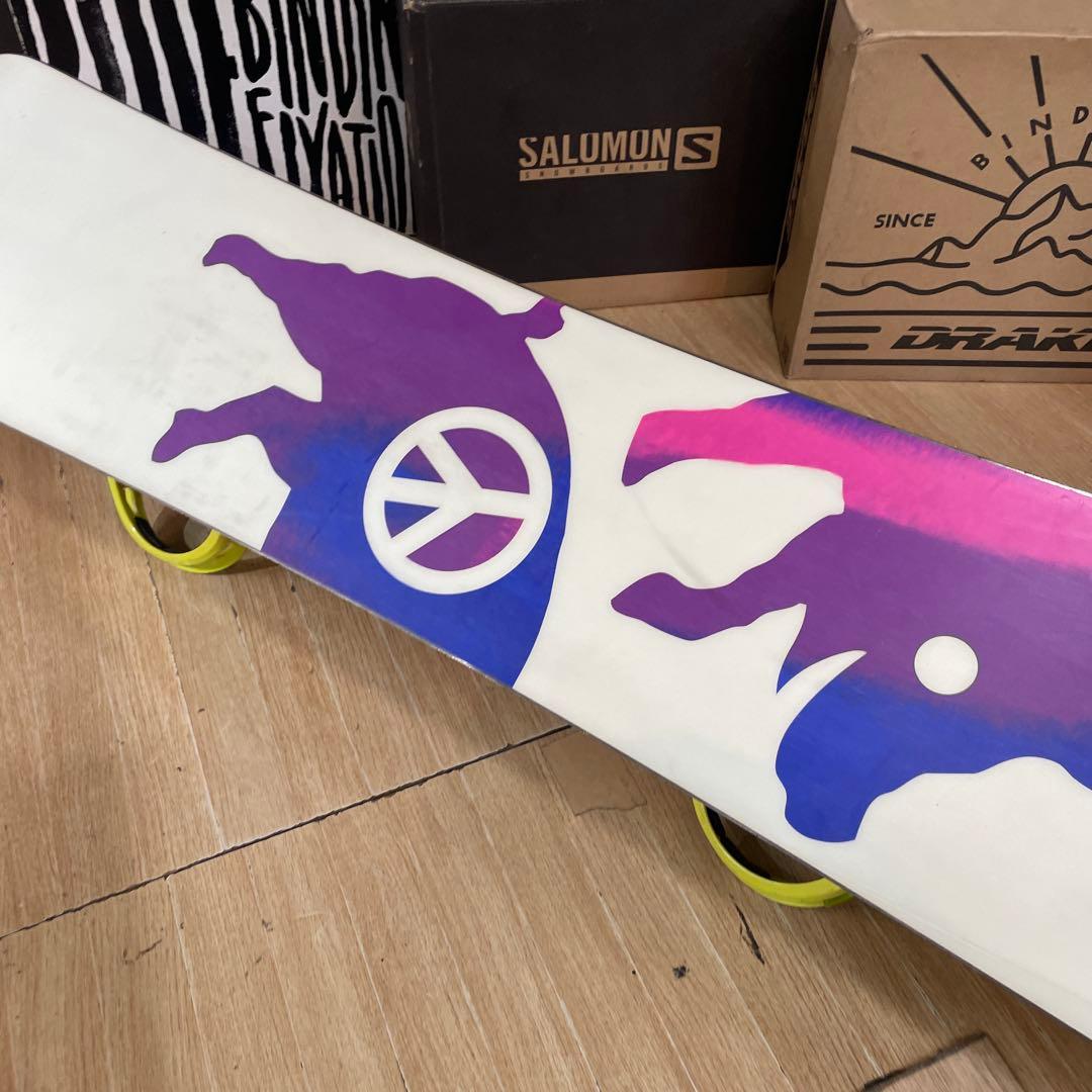 BURTON×FLUX　バートン　フラックスバイン付き　スノーボードセット