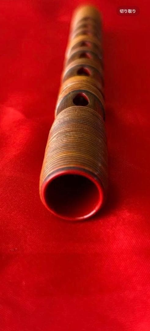 篳篥 煤竹製 籐巻き 本管　良く鳴る盧舌（ろぜつ）付　収納箱付　初心者　雅楽